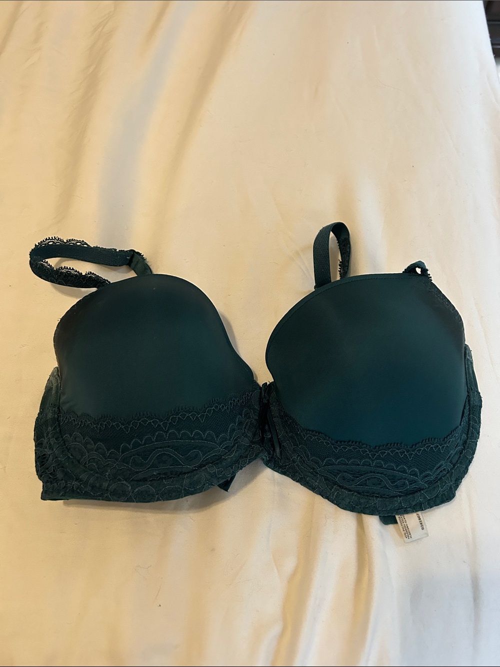 Prima Donna Teal Lace-Trim Padded Bra